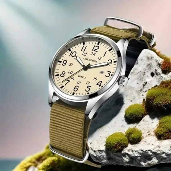 Montre militaire américaine vintage quartz – Style rétro robuste, précision quartz pour un look aventurier assuré – Image 9