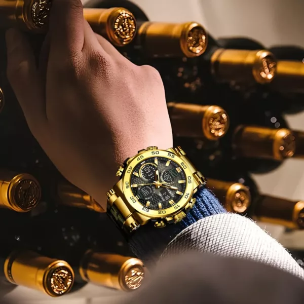 Montre militaire camouflage chrono renforcée – Ultra résistante, design tactique, idéale aventure et outdoor – Image 4