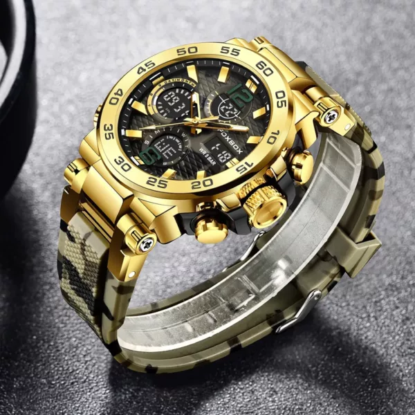 Montre militaire camouflage chrono renforcée – Ultra résistante, design tactique, idéale aventure et outdoor