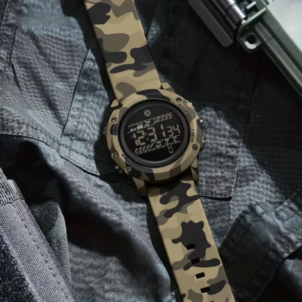 Montre militaire camouflage sport étanche – Ultra résistante, parfaite pour l'aventure et les activités extrêmes
