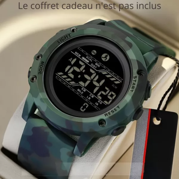 Montre militaire camouflage sport étanche – Ultra résistante, parfaite pour l'aventure et les activités extrêmes – Image 4