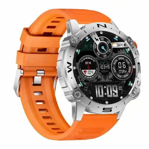 Montre militaire connectée acier amoled – Ultra résistante, écran HD AMOLED, idéale sport & outdoor