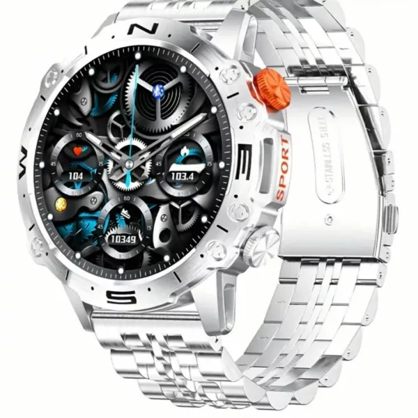 Montre militaire connectée acier amoled – Ultra résistante, écran HD AMOLED, idéale sport & outdoor – Image 2