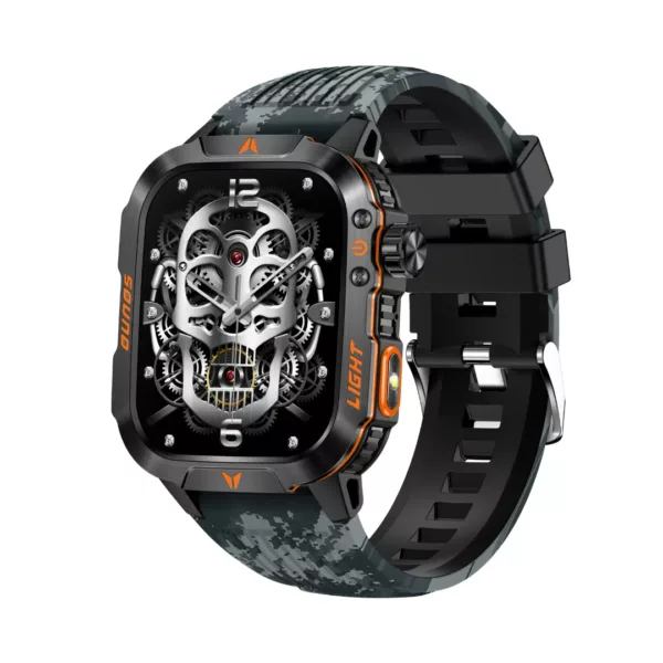 Montre militaire connectée écran HD – Ultra résistante, GPS, suivi santé et appels – Idéale sport et aventure – Image 9