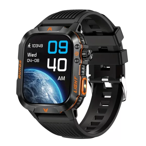 Montre militaire connectée écran HD – Ultra résistante, GPS, suivi santé et appels – Idéale sport et aventure – Image 11