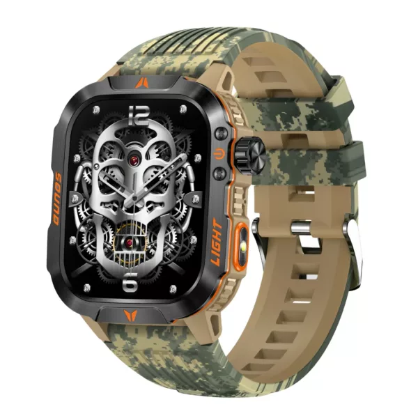 Montre militaire connectée écran HD – Ultra résistante, GPS, suivi santé et appels – Idéale sport et aventure – Image 13