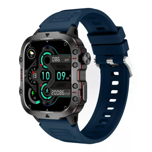 Montre militaire connectée écran large – Ultra résistante, GPS intégré, idéale sports extrêmes et aventures outdoor – Image 9