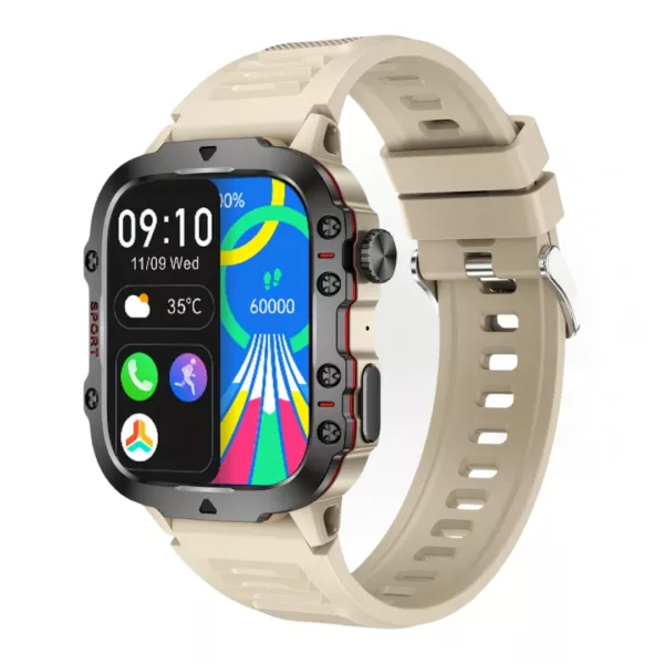 Montre militaire connectée écran large – Ultra résistante, GPS intégré, idéale sports extrêmes et aventures outdoor – Image 10