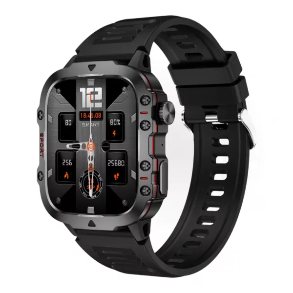 Montre militaire connectée écran large – Ultra résistante, GPS intégré, idéale sports extrêmes et aventures outdoor – Image 6