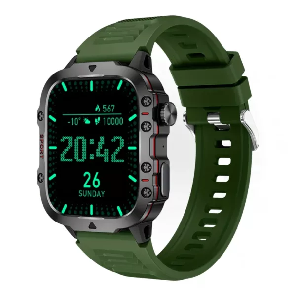 Montre militaire connectée écran large – Ultra résistante, GPS intégré, idéale sports extrêmes et aventures outdoor – Image 7