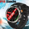 Montre militaire connectée lampe intégrée