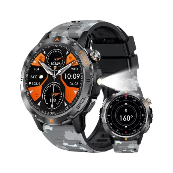 Montre militaire connectée outdoor homme – Ultra résistante, GPS, étanche, idéale sport et aventure – Image 10