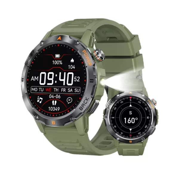 Montre militaire connectée outdoor homme – Ultra résistante, GPS, étanche, idéale sport et aventure – Image 11