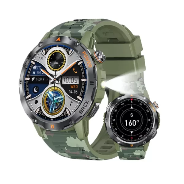Montre militaire connectée outdoor homme – Ultra résistante, GPS, étanche, idéale sport et aventure – Image 12