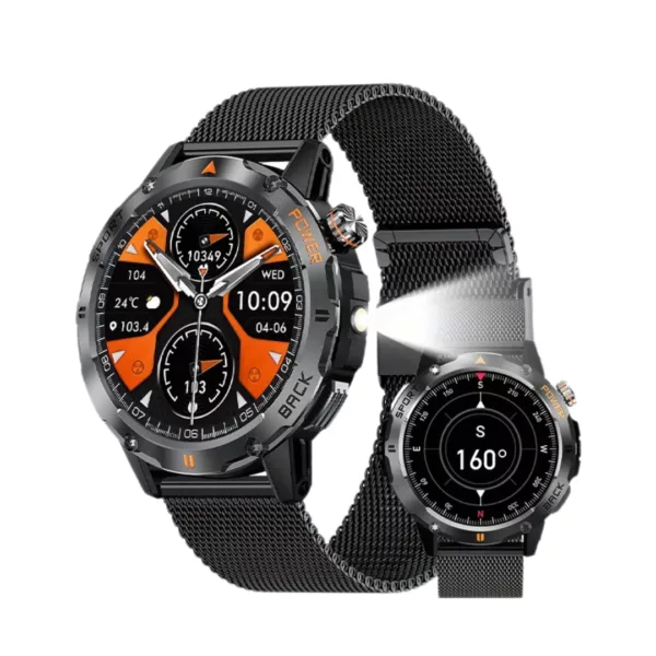 Montre militaire connectée outdoor homme – Ultra résistante, GPS, étanche, idéale sport et aventure – Image 8