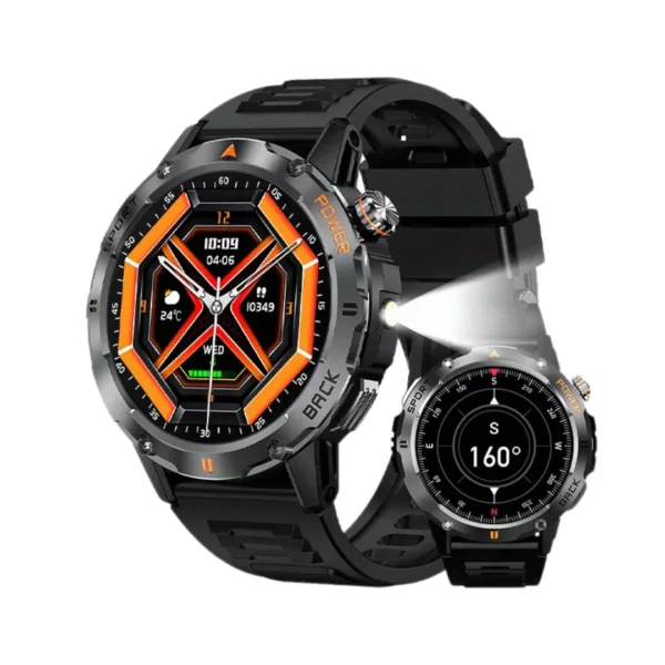 Montre militaire connectée outdoor homme – Ultra résistante, GPS, étanche, idéale sport et aventure – Image 9