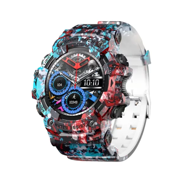Montre militaire connectée sport LED – Résistante, étanche, cardio intégré, idéale entraînement intensif – Image 15