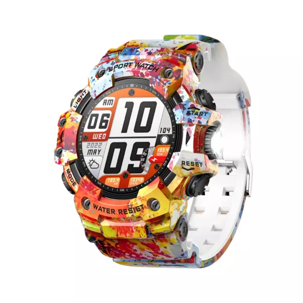 Montre militaire connectée sport LED – Résistante, étanche, cardio intégré, idéale entraînement intensif – Image 16