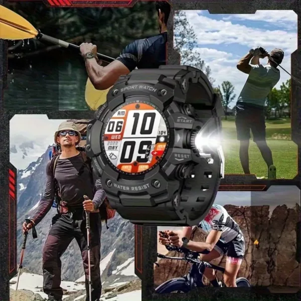 Montre militaire connectée sport multifonction – Ultra résistante, cardio, GPS, idéale entraînements intensifs – Image 2