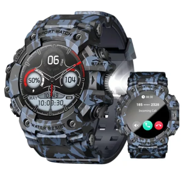 Montre militaire connectée sport multifonction – Ultra résistante, cardio, GPS, idéale entraînements intensifs – Image 12