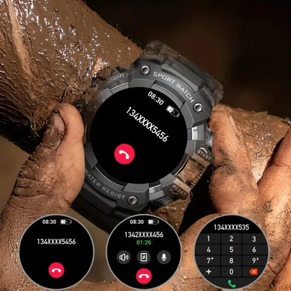 Montre militaire connectée sport multifonction – Ultra résistante, cardio, GPS, idéale entraînements intensifs – Image 3