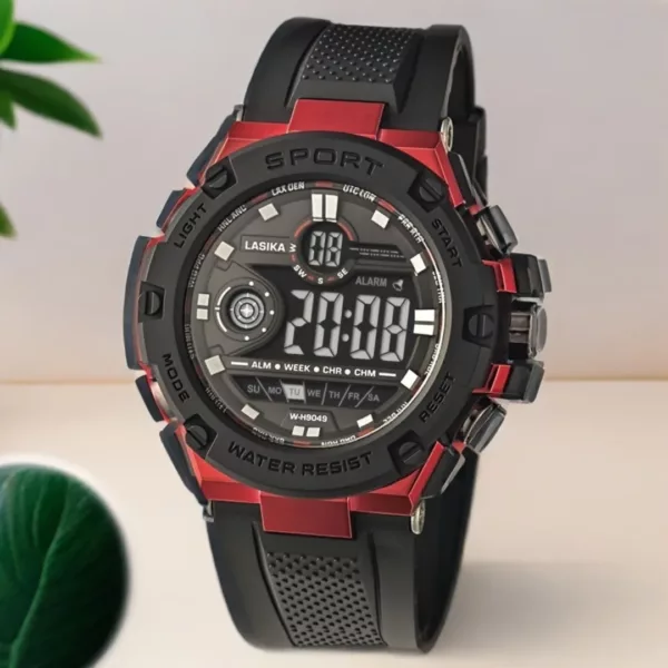 Montre militaire digitale sport étanche – Ultra résistante, idéale plein air et survie – Affichage LED clair – Image 2