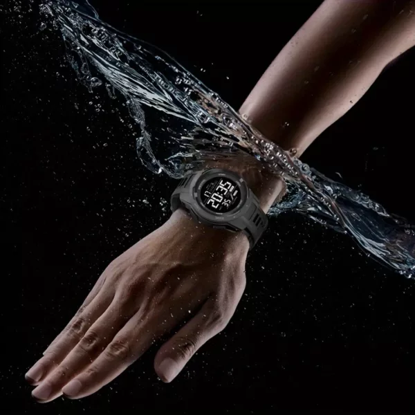 Montre militaire digitale waterproof tactical – Ultra résistante, idéale survie, sport intense et conditions extrêmes – Image 2