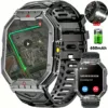 Montre militaire gps connectée 2.1 pouces – Ultra résistante, étanche, suivi santé & localisation précise