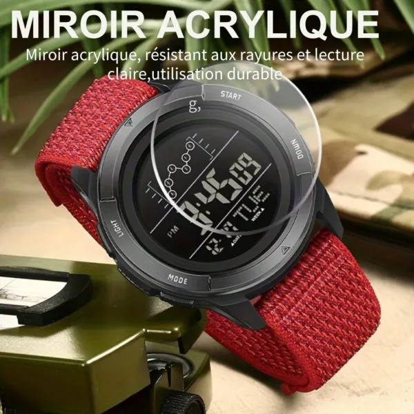 Montre militaire nylon sport 50m – Ultra résistante, étanche et fiable pour aventures extrêmes ou usage quotidien – Image 4