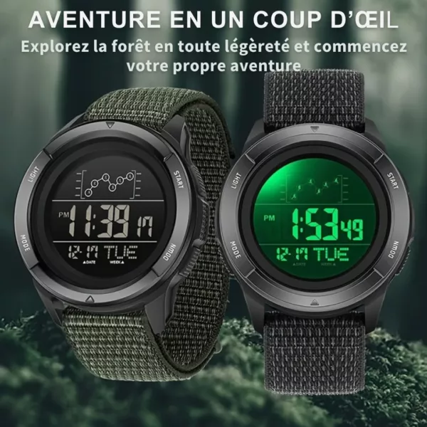 Montre militaire nylon sport 50m – Ultra résistante, étanche et fiable pour aventures extrêmes ou usage quotidien – Image 5