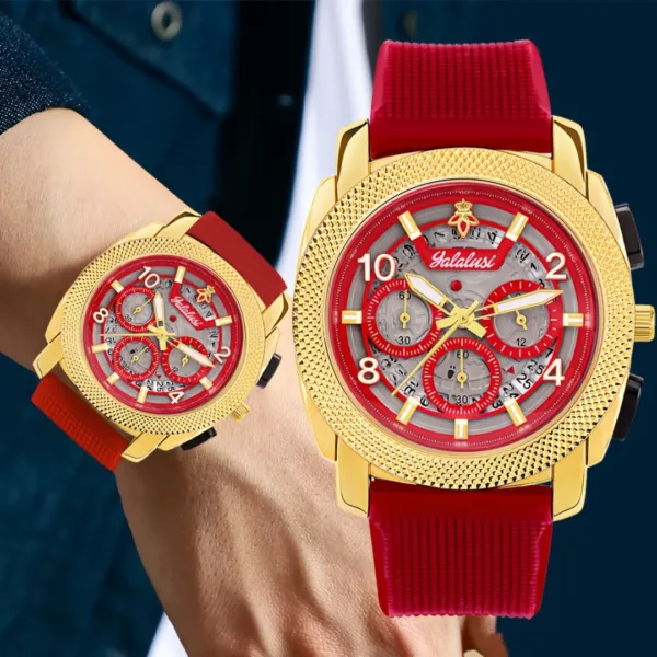 Montre militaire russe bracelet silicone homme – Style tactique robuste, étanche & résistante aux chocs – Image 7