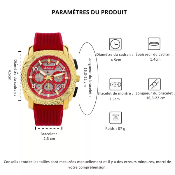 Montre militaire russe bracelet silicone homme – Style tactique robuste, étanche & résistante aux chocs – Image 3