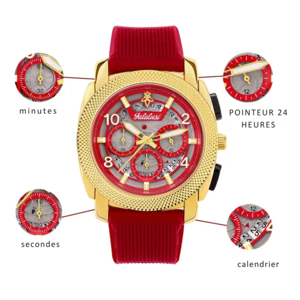 Montre militaire russe bracelet silicone homme – Style tactique robuste, étanche & résistante aux chocs – Image 4