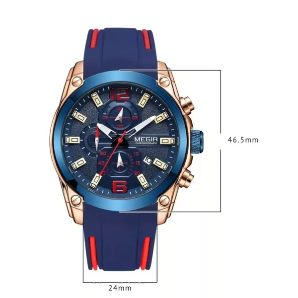 Montre militaire russe chronographe quartz – Design tactique robuste, précision extrême pour aventuriers exigeants – Image 3