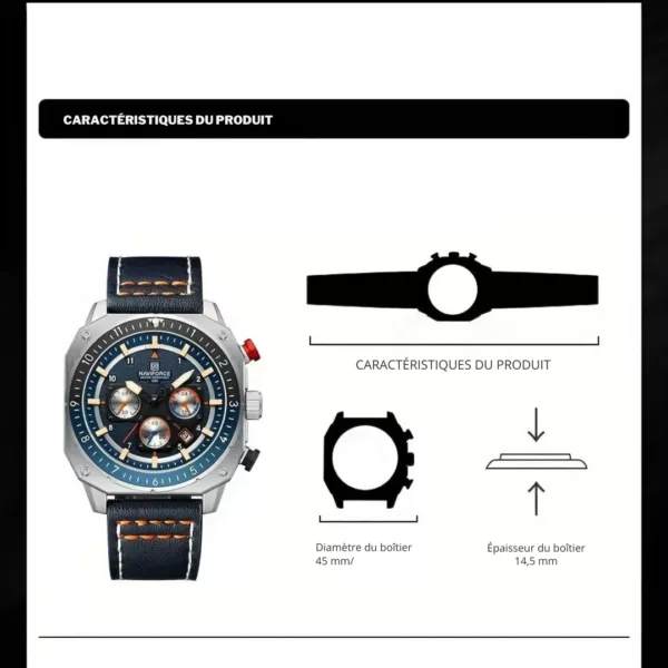 Montre militaire russe homme sport acier – Image 4