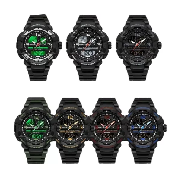 Montre militaire sport bracelet caoutchouc – Résistante, étanche et robuste pour aventure extrême et usage quotidien – Image 8