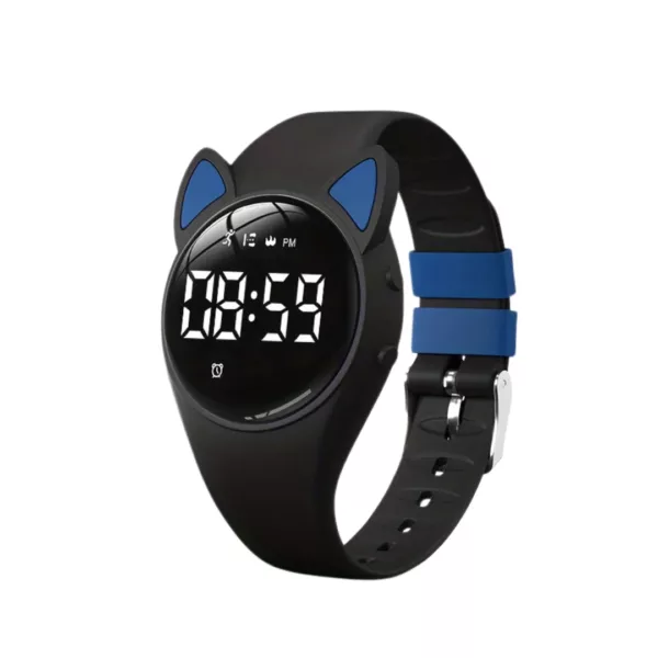 Montre numérique enfant oreilles chat – Apprentissage de l’heure ludique et design mignon pour filles et garçons – Image 12