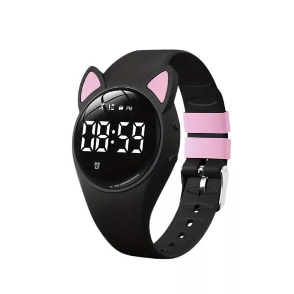 Montre numérique enfant oreilles chat – Apprentissage de l’heure ludique et design mignon pour filles et garçons – Image 13