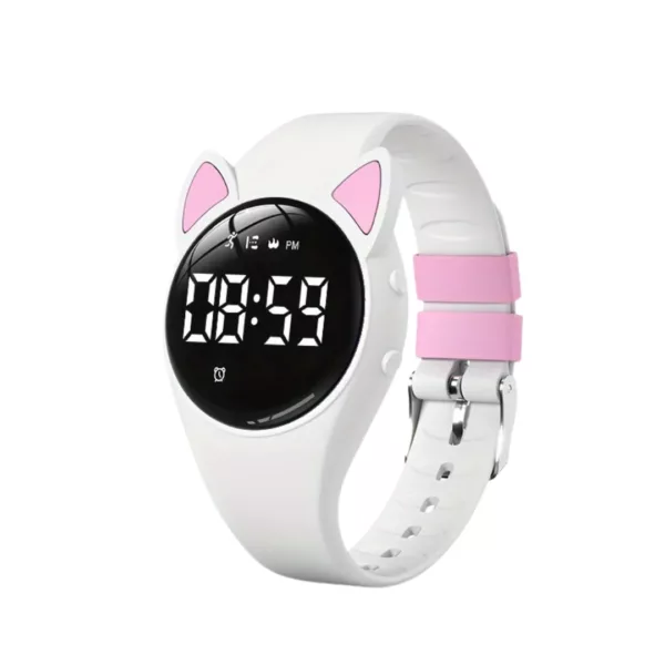 Montre numérique enfant oreilles chat – Apprentissage de l’heure ludique et design mignon pour filles et garçons – Image 10