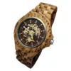 Montre squelette bois homme rétro – Élégance vintage et mécanisme visible – Style unique et raffiné