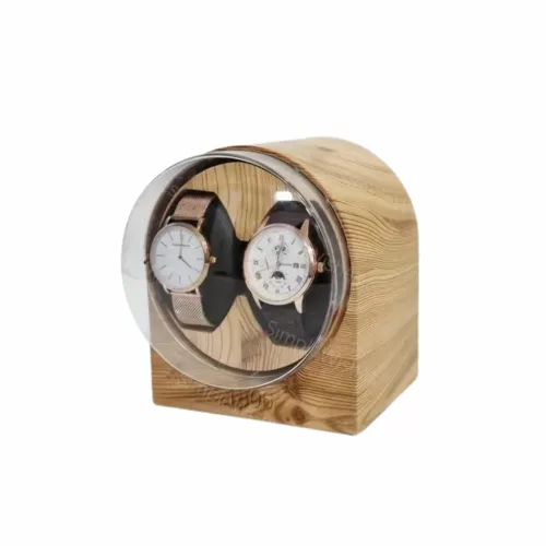 Remontoir bois montre 2 slots USB – Écrin élégant pour montres automatiques – Préserve précision & style au quotidien