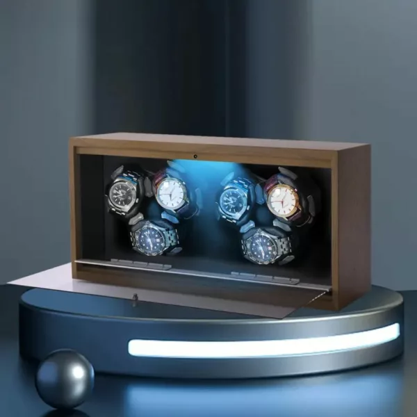 Remontoir montre bois 3 emplacements – Écrin élégant et silencieux pour montres automatiques haut de gamme – Image 6