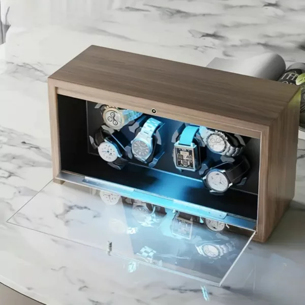 Remontoir montre bois 3 emplacements – Écrin élégant et silencieux pour montres automatiques haut de gamme – Image 8