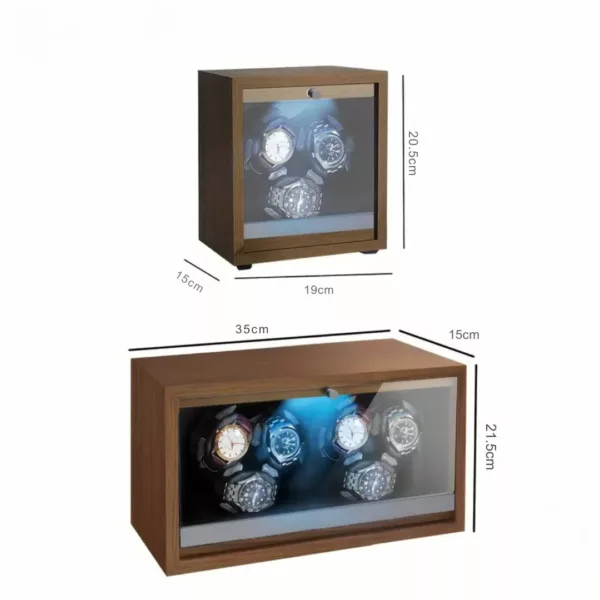 Remontoir montre bois 3 emplacements – Écrin élégant et silencieux pour montres automatiques haut de gamme – Image 9