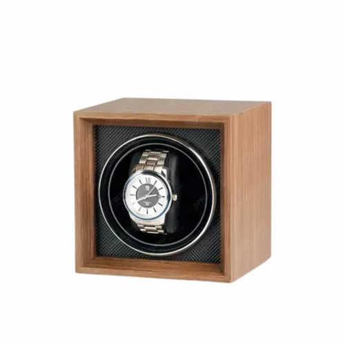 Remontoir montre bois USB silencieux – Écrin élégant et discret pour montres toujours prêtes – Fonctionnement ultra silencieux
