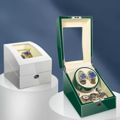 Remontoir montre double avec rangement