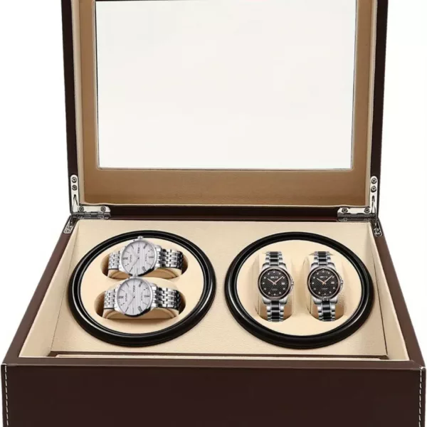 Remontoir montre double coffret luxe – Image 4