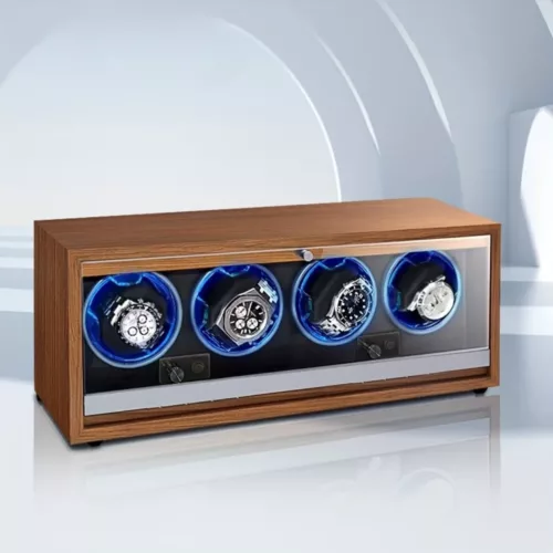 Remontoir montre horizontal USB silencieux – Mécanisme ultra-silencieux pour montres toujours prêtes – Design élégant et compact