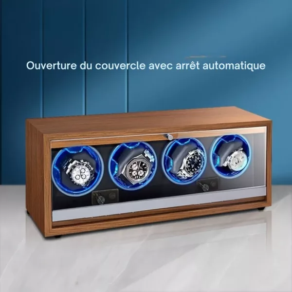 Remontoir montre horizontal USB silencieux – Mécanisme ultra-silencieux pour montres toujours prêtes – Design élégant et compact – Image 6
