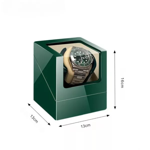 Remontoir montre luxe silencieux LED – Écrin design avec rotation automatique, idéal montres de collection – Image 3